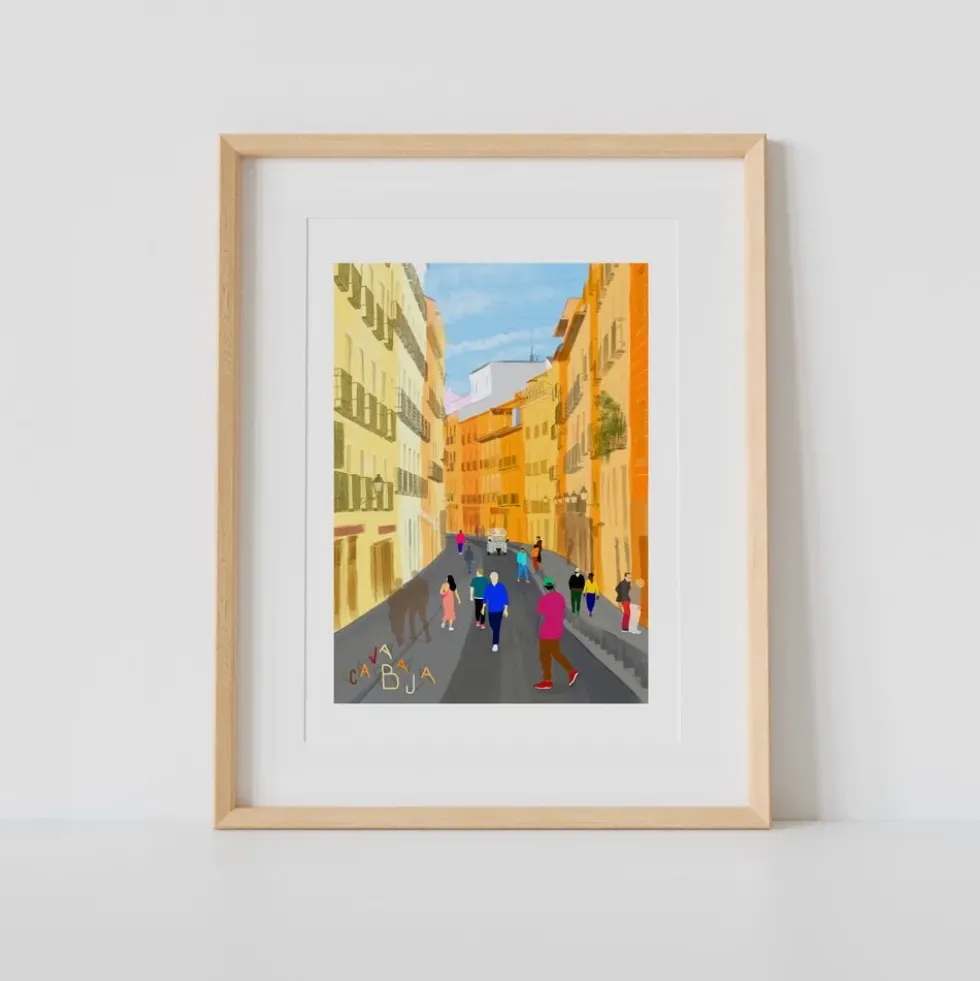 Cava Baja Letras Giclée Print