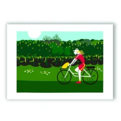 Ciclista en Primavera Giclée Print