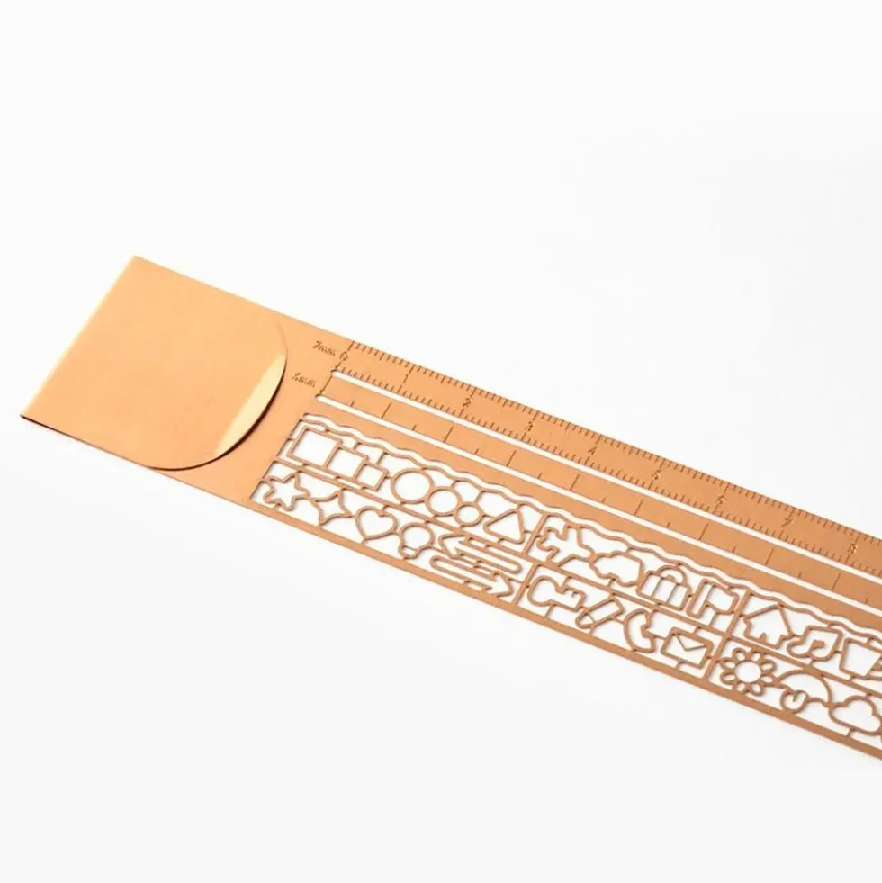 Clip Ruler Copper