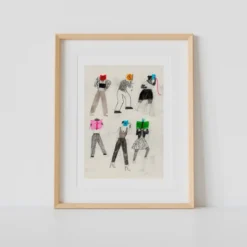 Cool Books Club 2 Giclée Print