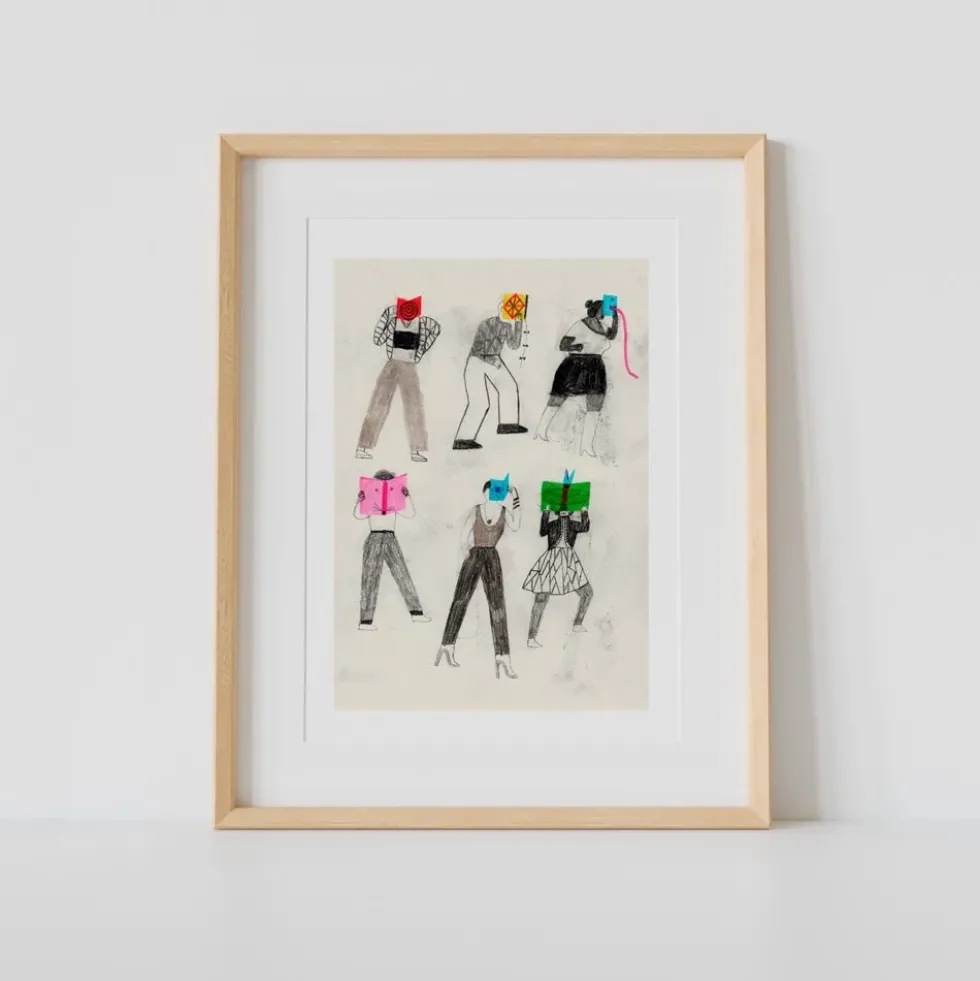 Cool Books Club 2 Giclée Print