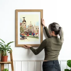 Cruce de las Calles Alcalá y Gran Vía Giclée Print