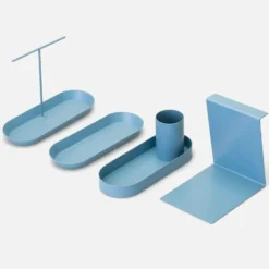 Desk Organizer Light Blue