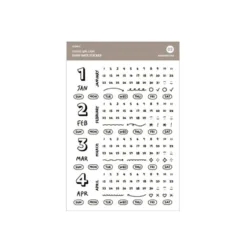 Diary Date Sticker 02 Handwriting