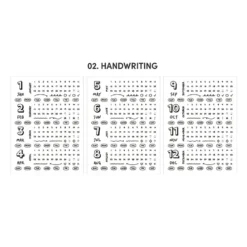Diary Date Sticker 02 Handwriting