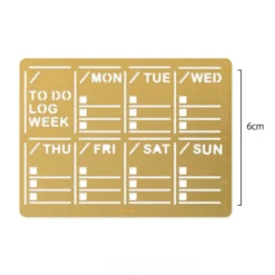 Diary Template Weekly Block