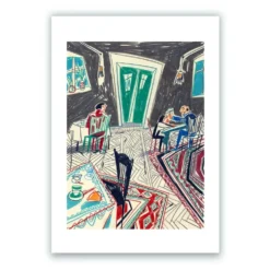 Dinner, Wine and Carpets Giclée Print A4