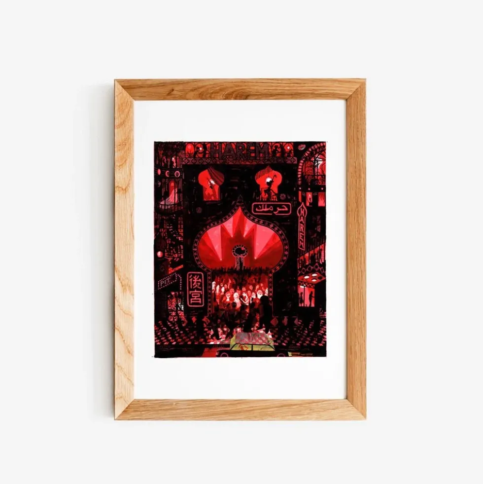 Disco Harem Mouth Giclée Print