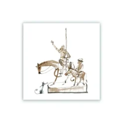 Don Quijote y Sancho Panza Giclée Print