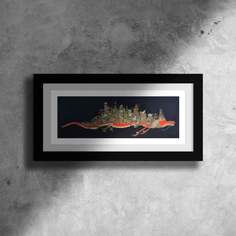 Dragon Giclée Print 100 x 39,22 cm