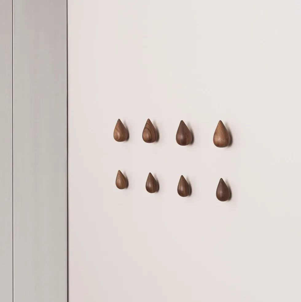 Dropit Hooks Small Walnut (Set de 2)