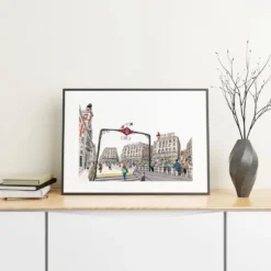 Estación de Sol (La Puerta del Sol - Plaza) Giclée Print