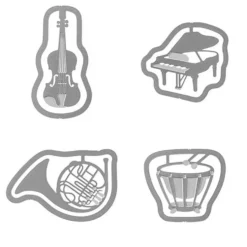 Etching Clips Music Instrument