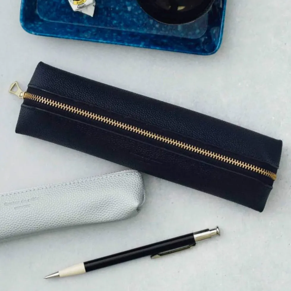 Fastener Pen Case Navy