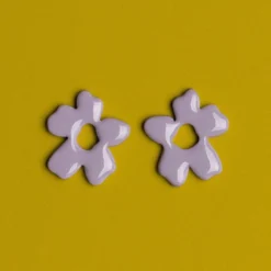 Floral Earrings Lavander