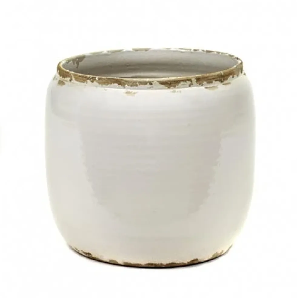 Flower Pot Costa M White