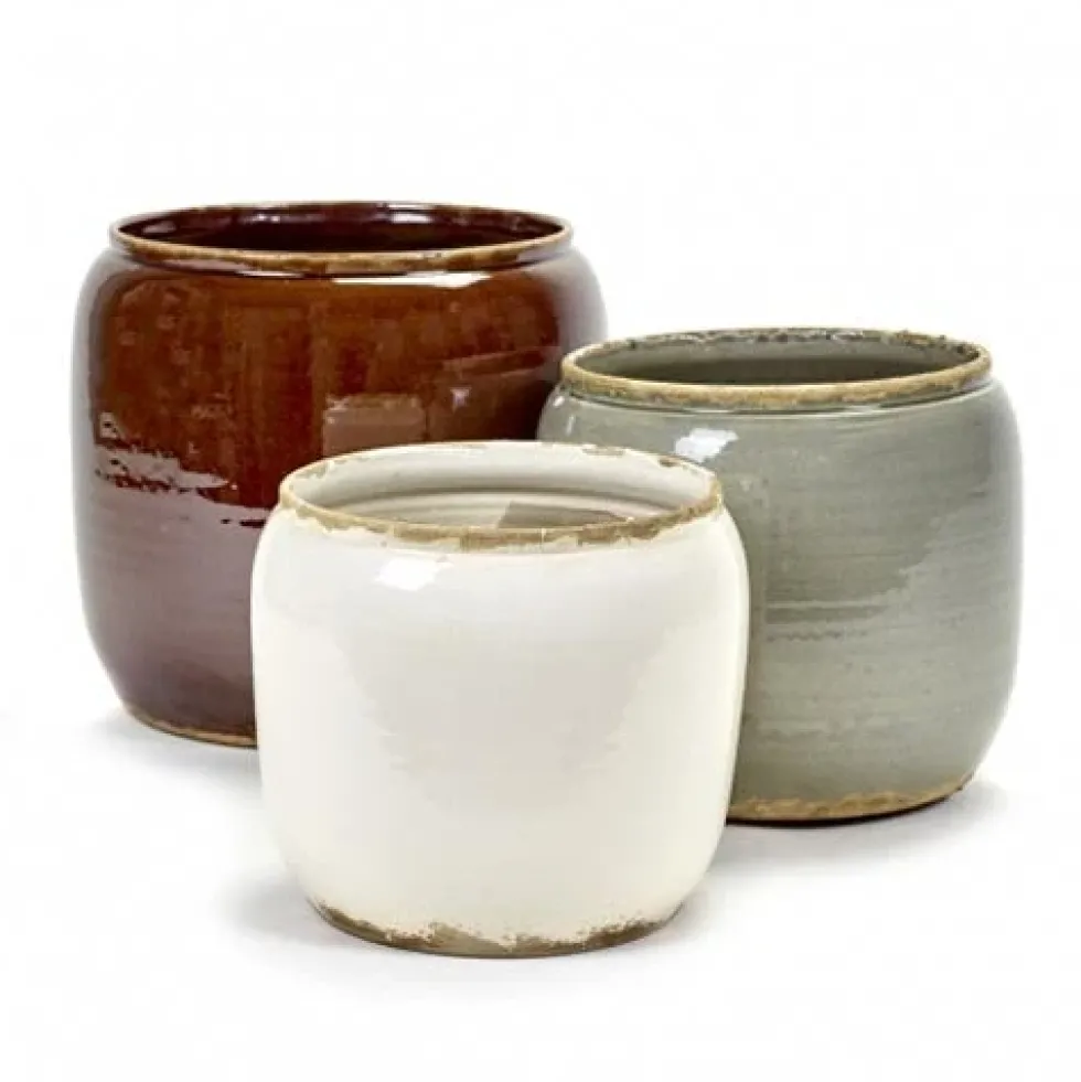 Flower Pot Costa M White