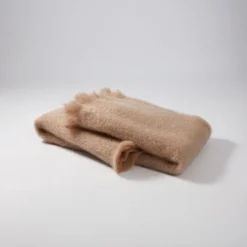 Foulard Mohair Light Brown 475 18x170