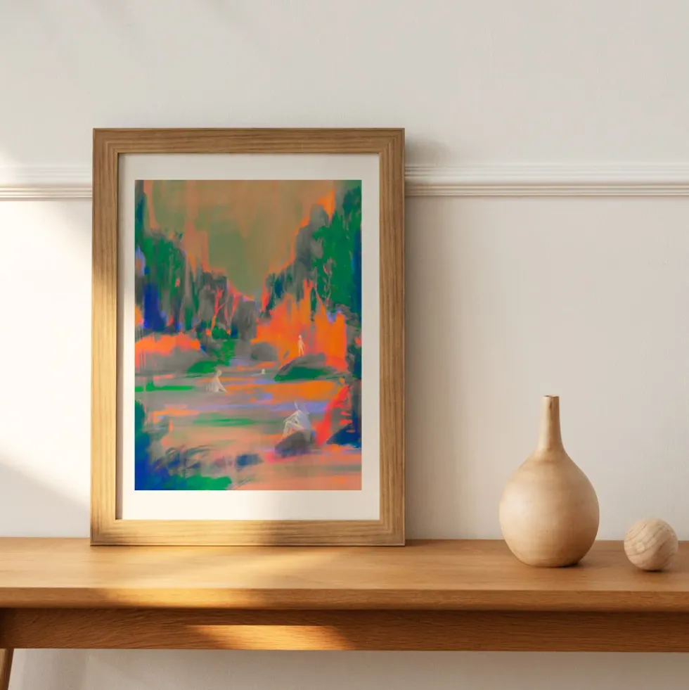 Four of Us Giclée Print A4