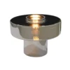 Foza Table Lamp with Colored Glass and Retro Style - Chrome