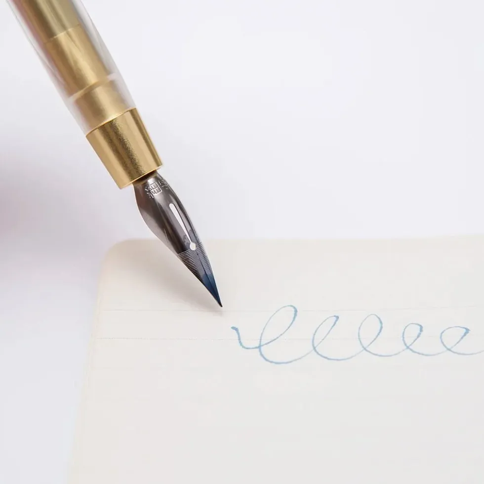 Glamour Evolve Elemental Dip Pen Brass Gold
