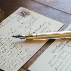 Glamour Evolve Elemental Dip Pen Brass Gold