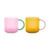 Glass Mugs Fred Rose Yellow (set of 2)