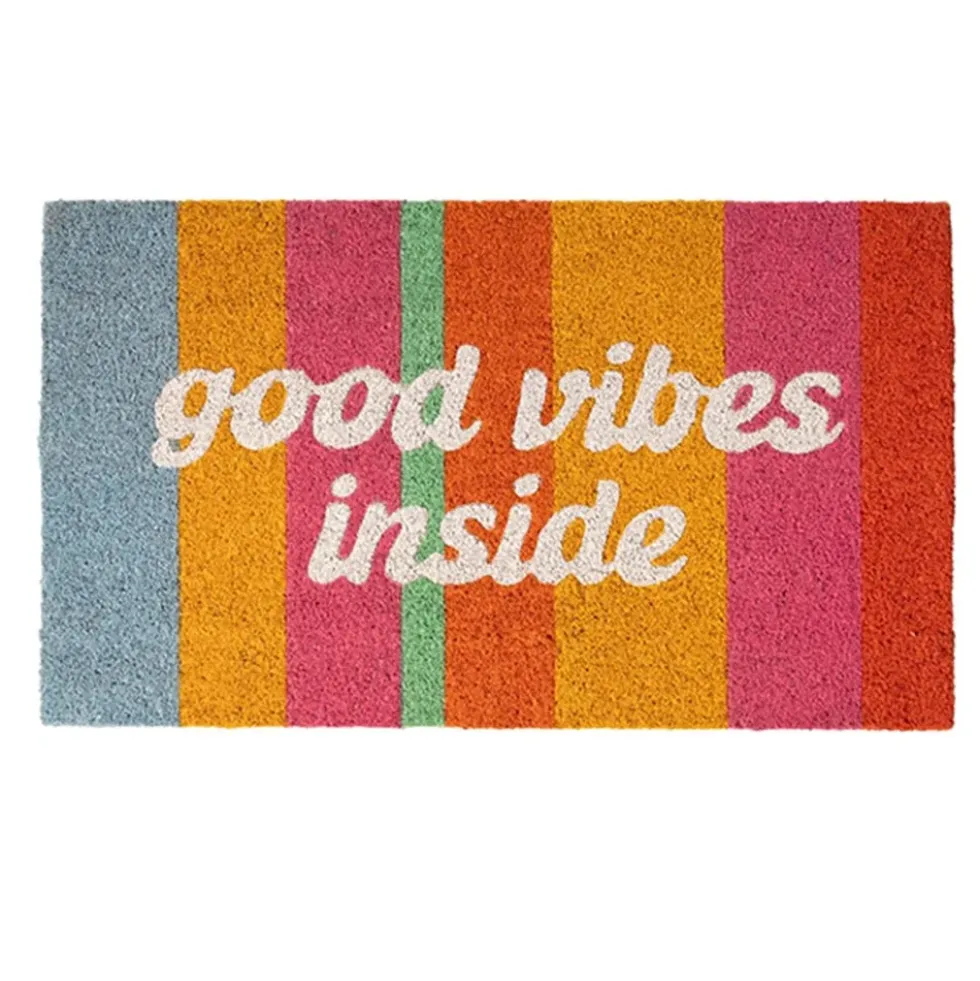 Good Vibes Inside Doormat