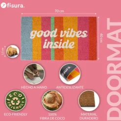 Good Vibes Inside Doormat