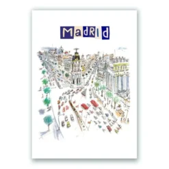 Gran Vía, edificio Metrópolis Letras Giclée Print