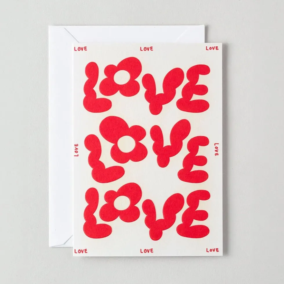 Greeting Card Love Love Love