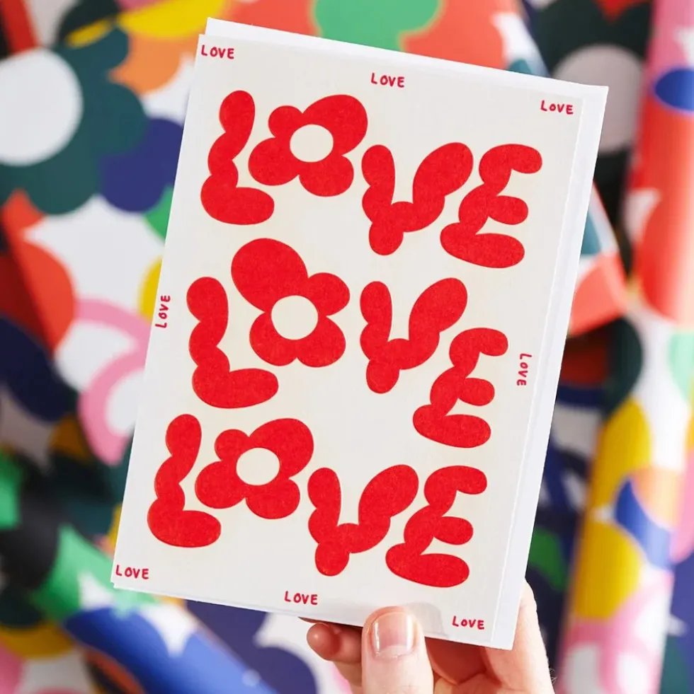 Greeting Card Love Love Love