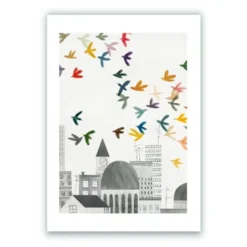 Grey City Giclée Print