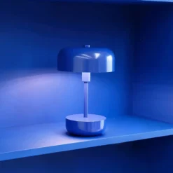 Haipot Blue Rechargeable LED Table Lamp