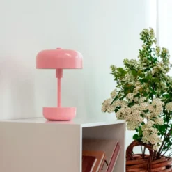 Haipot Pink Rechargeable LED Table Lamp
