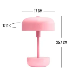 Haipot Pink Rechargeable LED Table Lamp