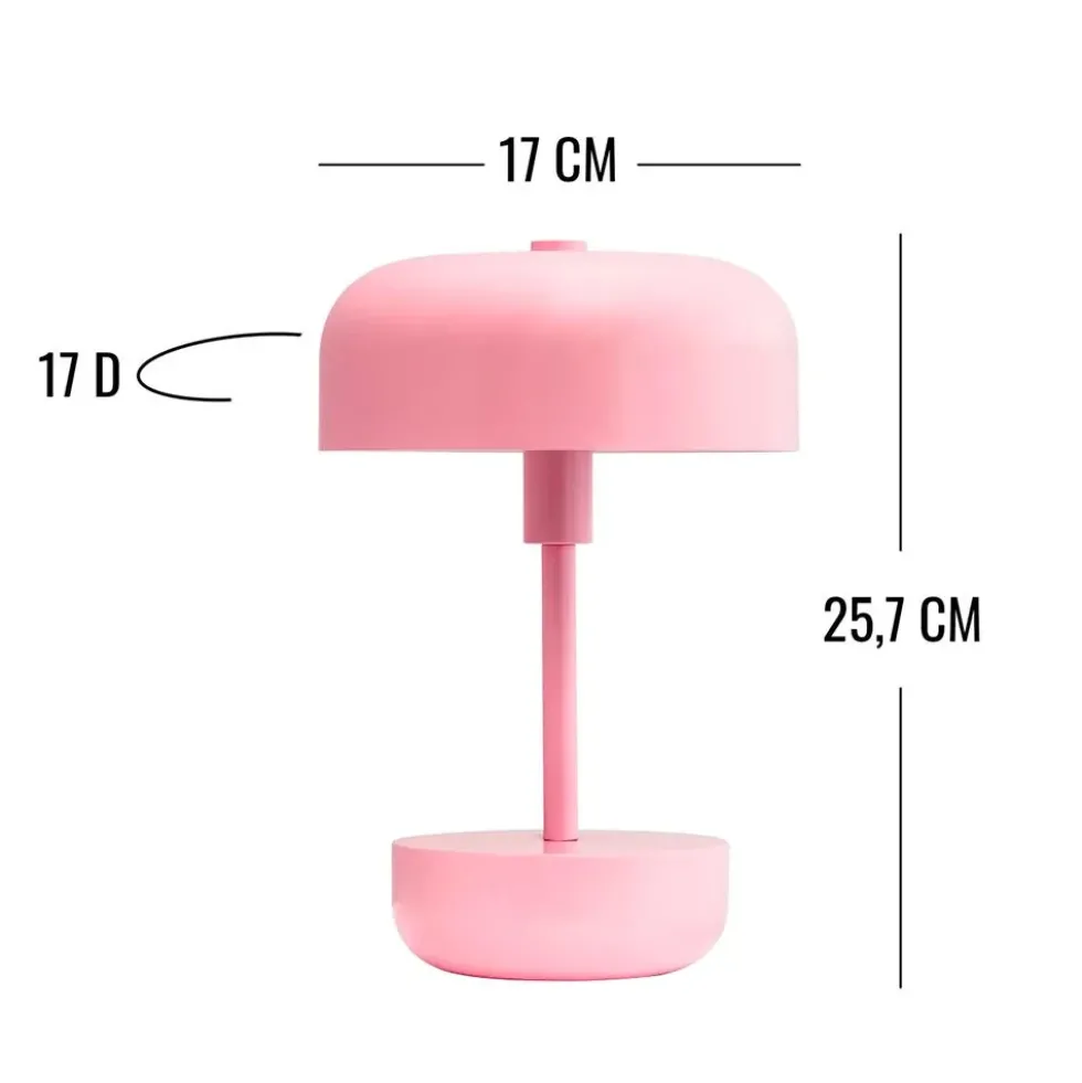 Haipot Pink Rechargeable LED Table Lamp