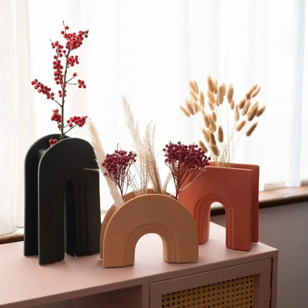 Handmade Nordic Terracotta Vases Dodeca