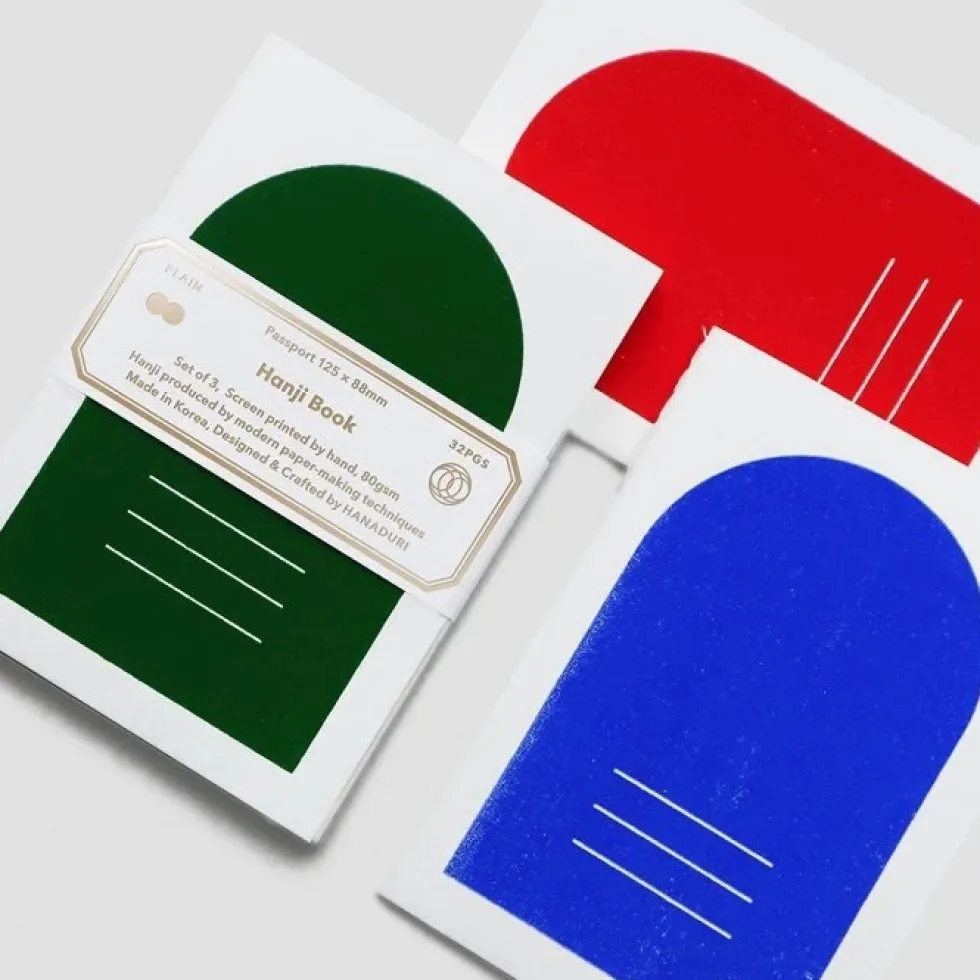 Hanji Book Passport 3pcs/set Blue