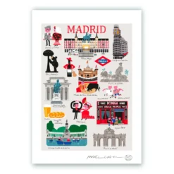 Iconos Madrid Impresión Giclée