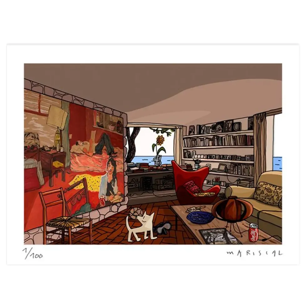 Interior with Painting Fine Art Printing Paper