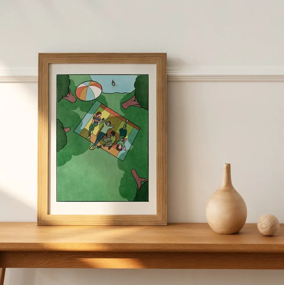 In the Park Giclée Print A5