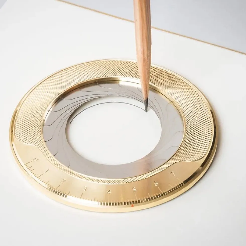 Iris Brass and Steel Drawing Compass