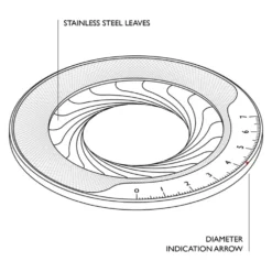 Iris Brass and Steel Drawing Compass