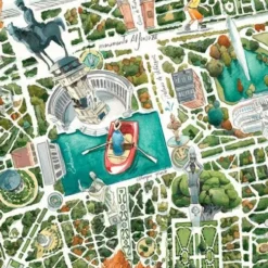 Jardines del Buen Retiro Giclée Print