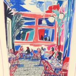 Kong Cafe and Bar Giclée Print A4