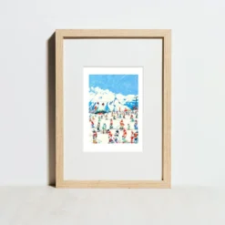 Kronplatz Ski Season Giclée Print