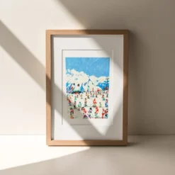 Kronplatz Ski Season Giclée Print