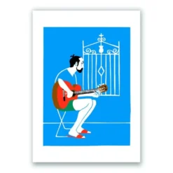 La Guitarra del Mar Giclée Print