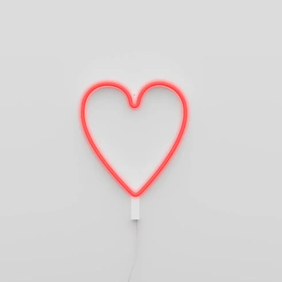Lamp Led Neon - Heart Red